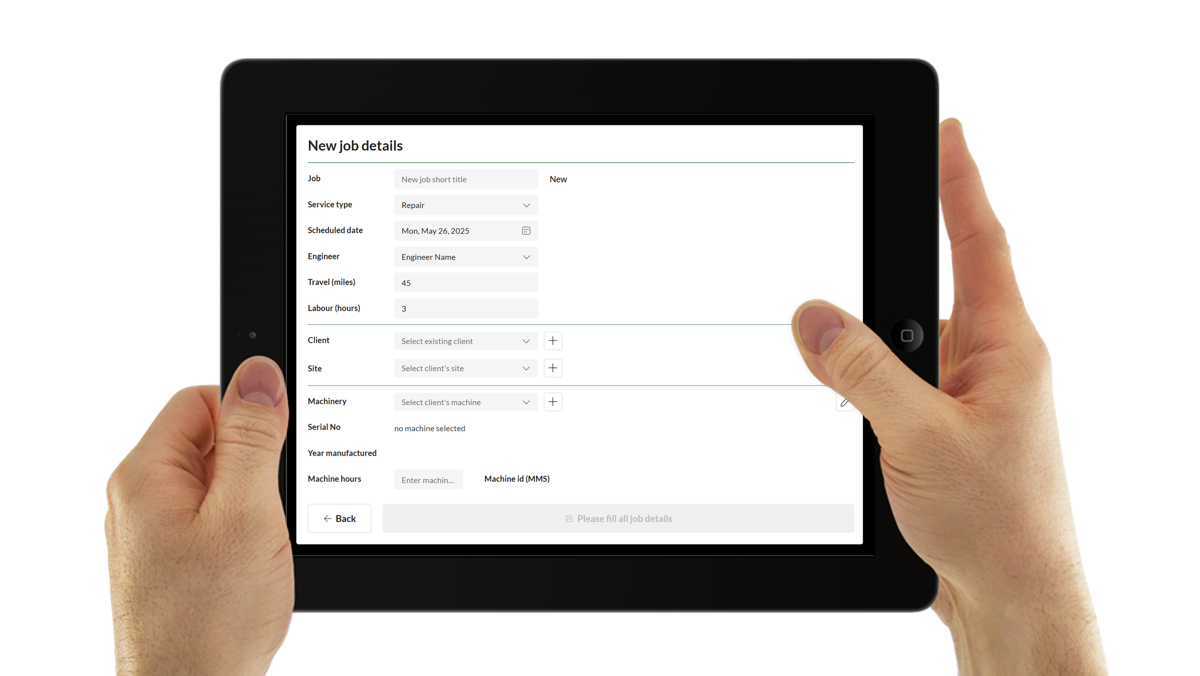 Jobsheets app by Systemais