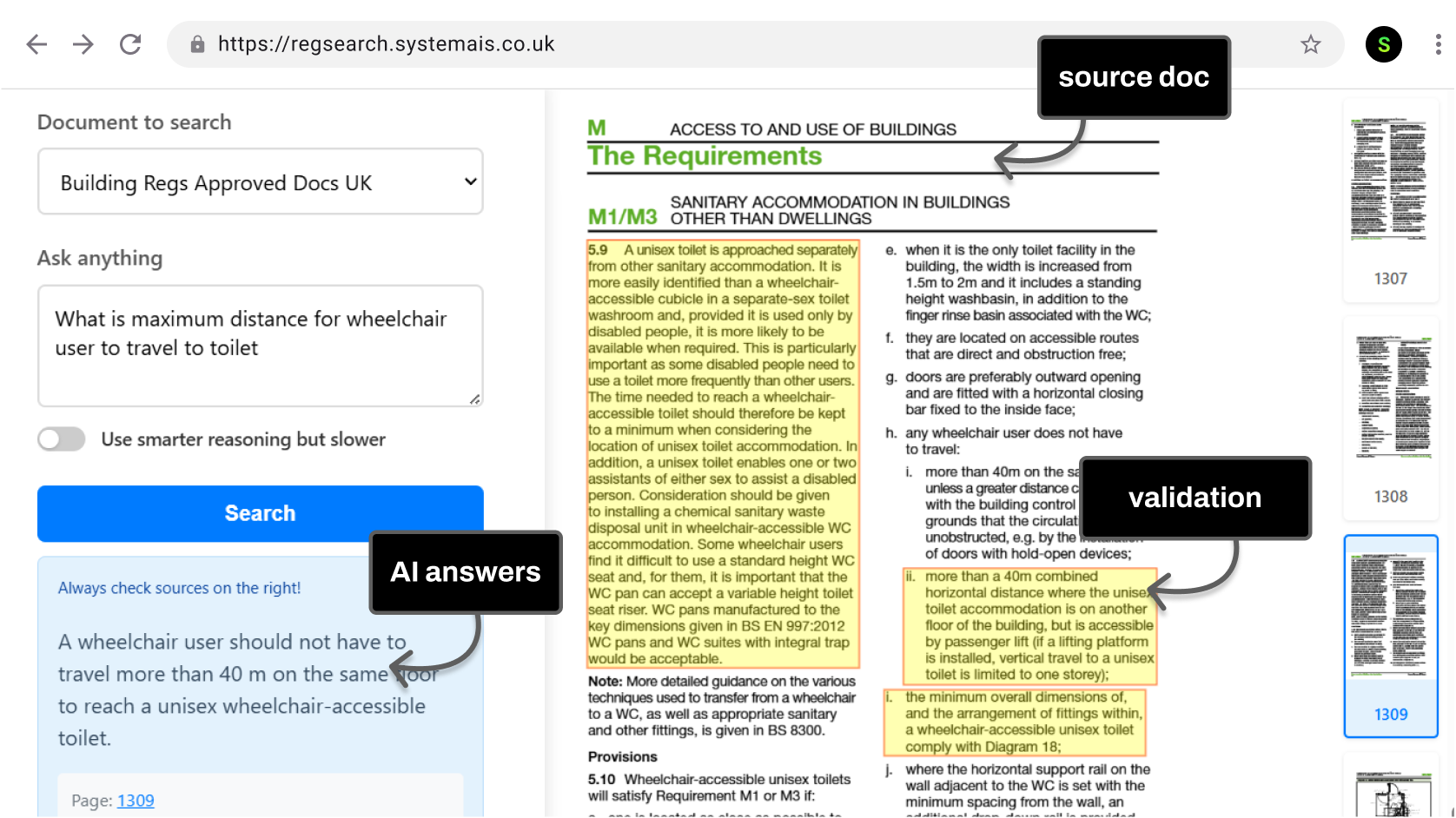 AI-powered construction regulations search engine. Search-Validate-Apply
