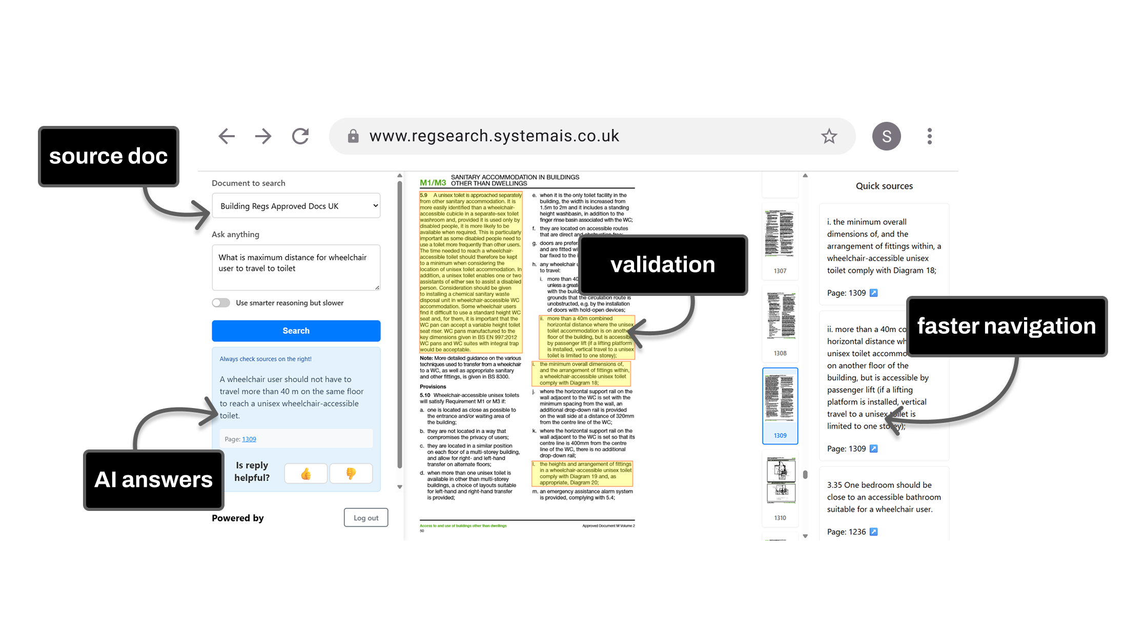 AI-powered construction regulations search engine. Search-Validate-Apply