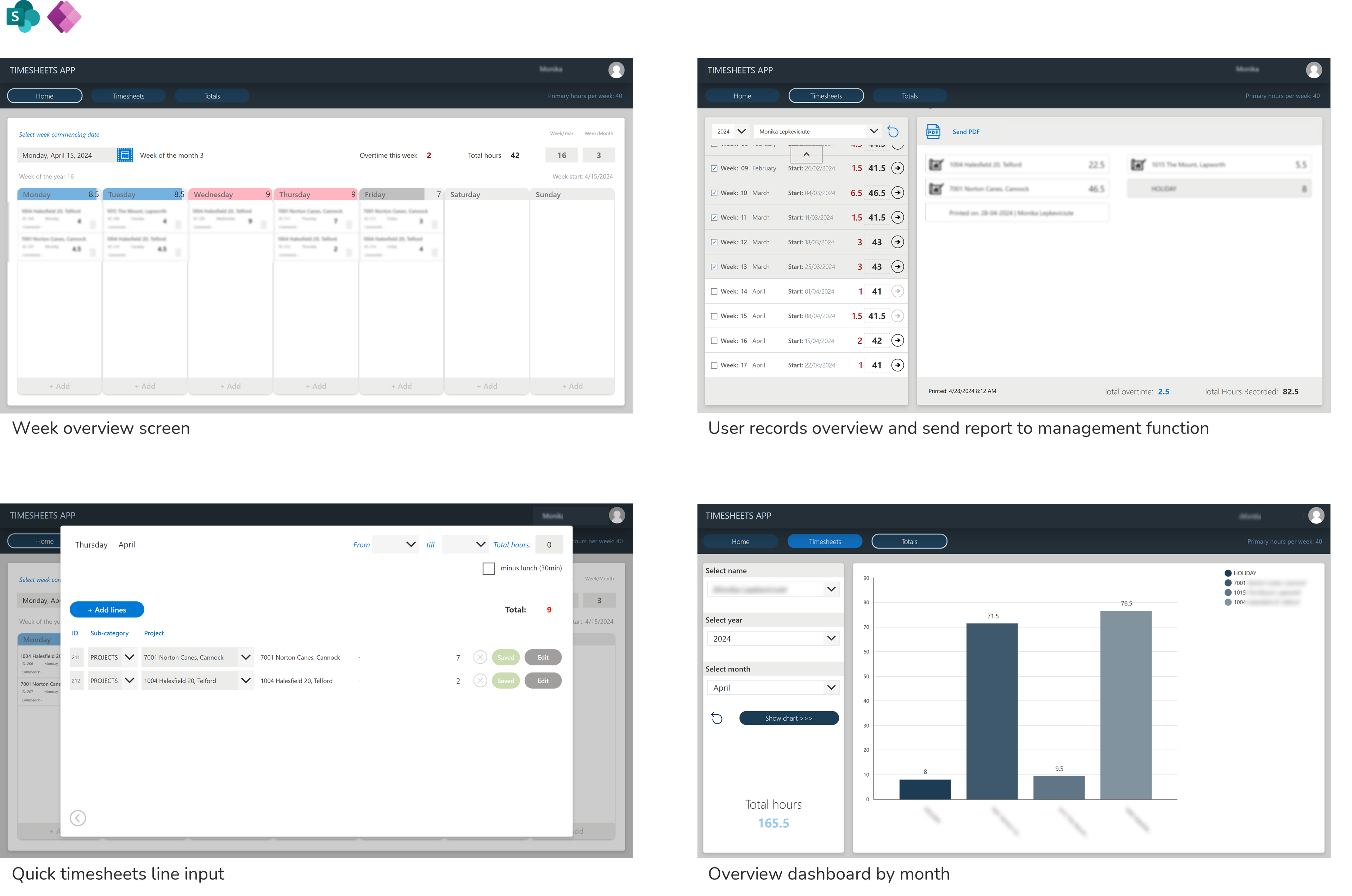 Smarter timesheet management with Power Apps