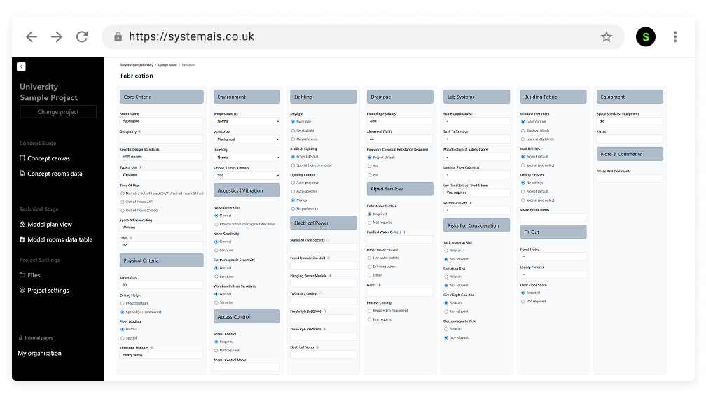 Click to expand Rooms App - Room Briefing Sheet