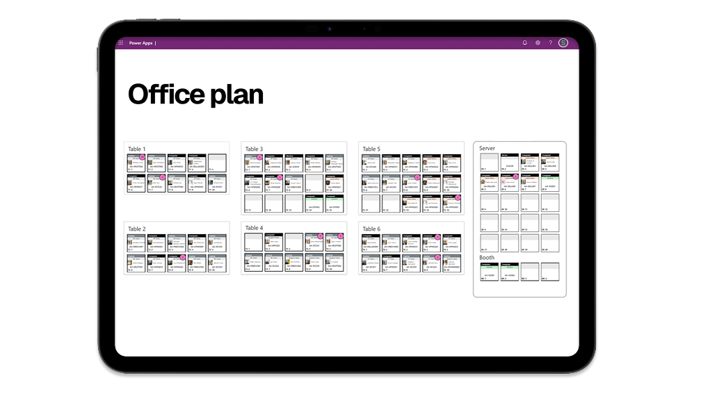 Shop Office Planning Power App